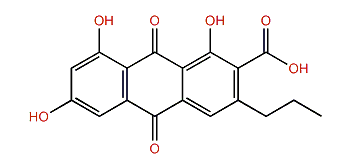 1,6,8-Trihydroxy-3-propylanthraquinone-2-carboxylic acid